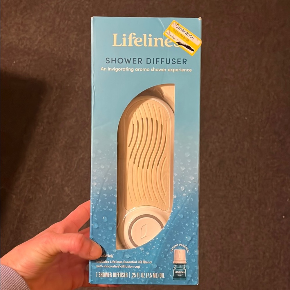 Lifeline Shower Diffuser - Blue and Cream